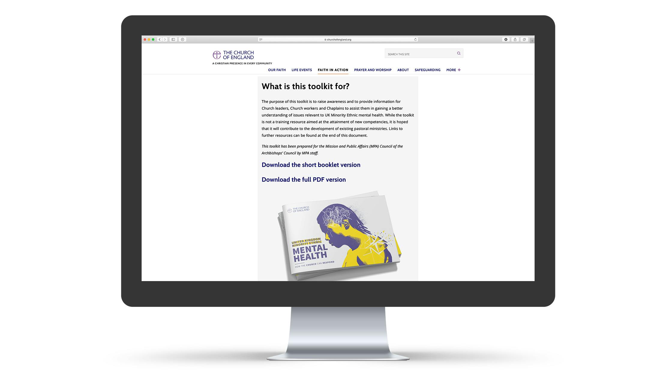 UKME Mental Health Toolkit - Website
