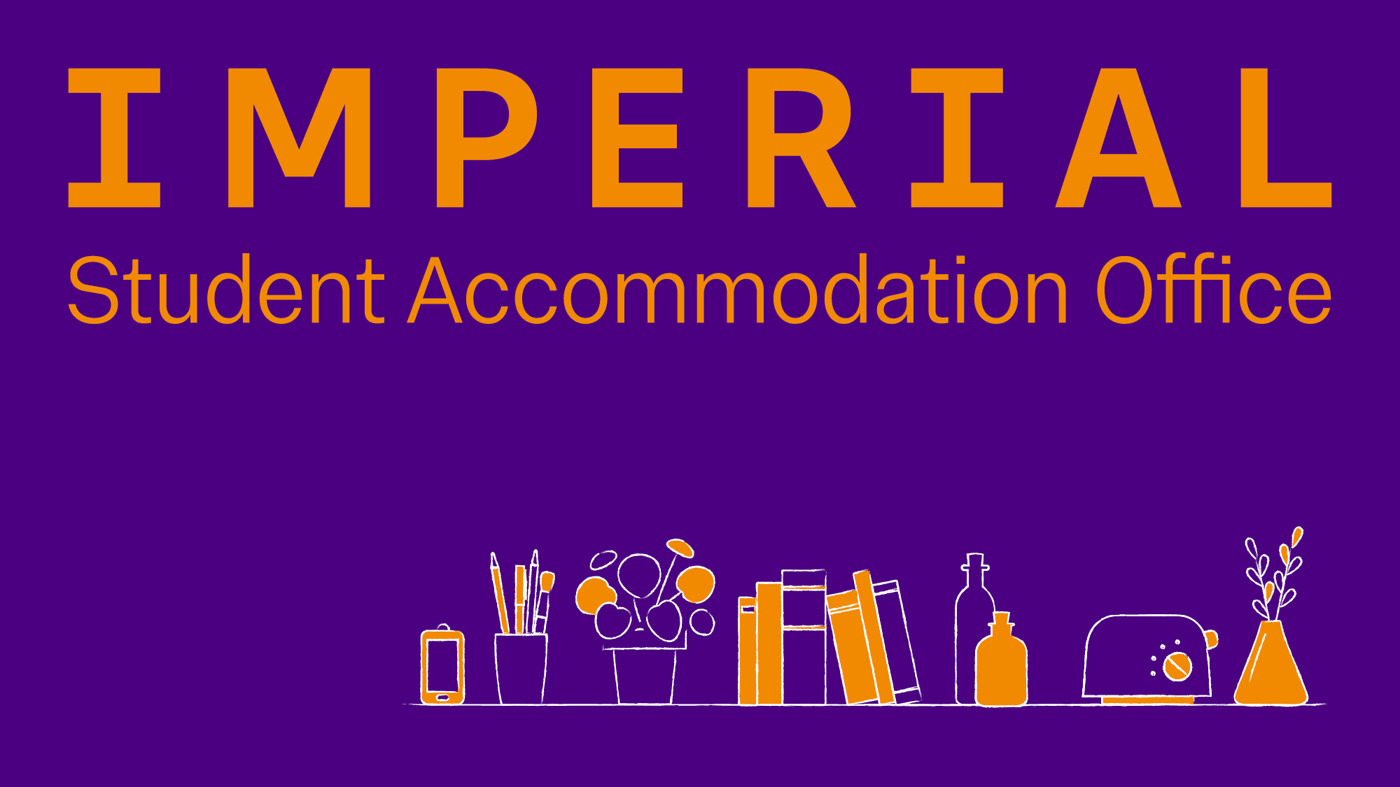 Imperial logo and shelf illustration 